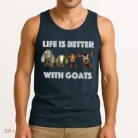 Life Is Better With Goats Goat Lover Tank Top thumb 3