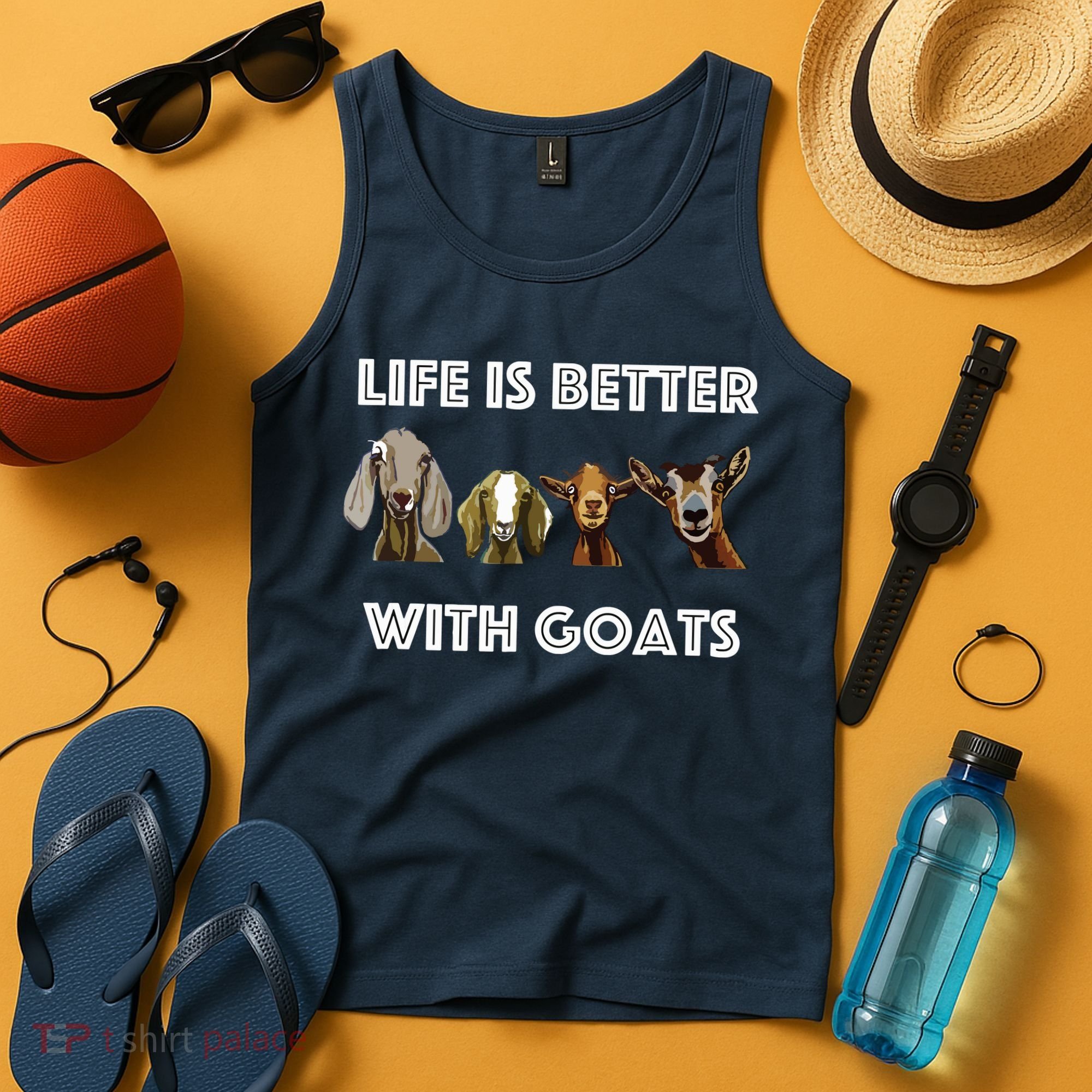 Life Is Better With Goats Goat Lover Tank Top