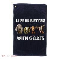 Life Is Better With Goats Goat Lover Golf Towel thumb 0