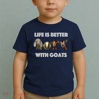 Life Is Better With Goats Goat Lover Toddler T-Shirt thumb 2