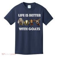 Life Is Better With Goats Goat Lover Kids T-Shirt thumb 0
