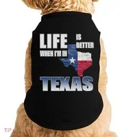 Life Is Better When IM In Texas Doggie Tank thumb 0