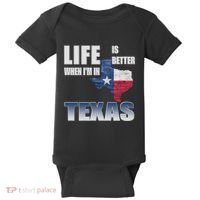 Life Is Better When IM In Texas Baby Bodysuit thumb 0