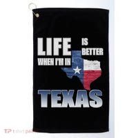 Life Is Better When IM In Texas Golf Towel thumb 0