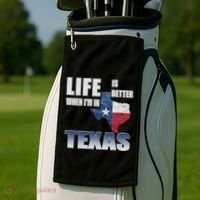 Life Is Better When IM In Texas Golf Towel thumb 2