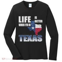 Life Is Better When IM In Texas Women's Long Sleeve Shirt thumb 0