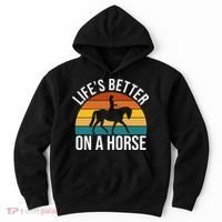 Life Is Better On A Horse Riding Gift Hoodie thumb 0