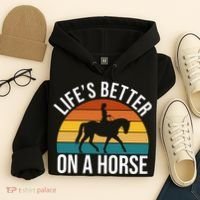 Life Is Better On A Horse Riding Gift Hoodie thumb 4