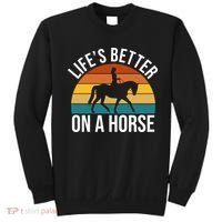 Life Is Better On A Horse Riding Gift Sweatshirt thumb 0