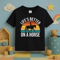Life Is Better On A Horse Riding Gift Toddler T-Shirt thumb 3
