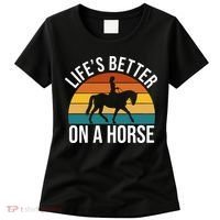 Life Is Better On A Horse Riding Gift Women's T-Shirt thumb 0