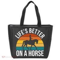 Life Is Better On A Horse Riding Gift Tote Bag thumb 0
