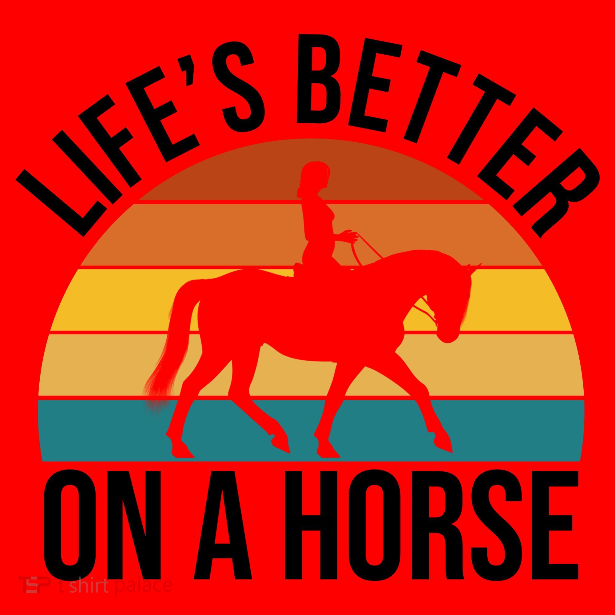 Life Is Better On A Horse Riding Gift Santa Hat
