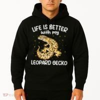 Life Is Better With My Leopard Gecko Funny Hoodie thumb 2