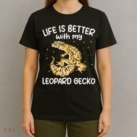 Life Is Better With My Leopard Gecko Funny T-Shirt thumb 4