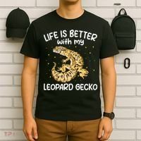 Life Is Better With My Leopard Gecko Funny T-Shirt thumb 6