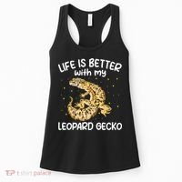 Life Is Better With My Leopard Gecko Funny Women's Tank Top thumb 0