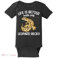 Life Is Better With My Leopard Gecko Funny Baby Bodysuit thumb 0