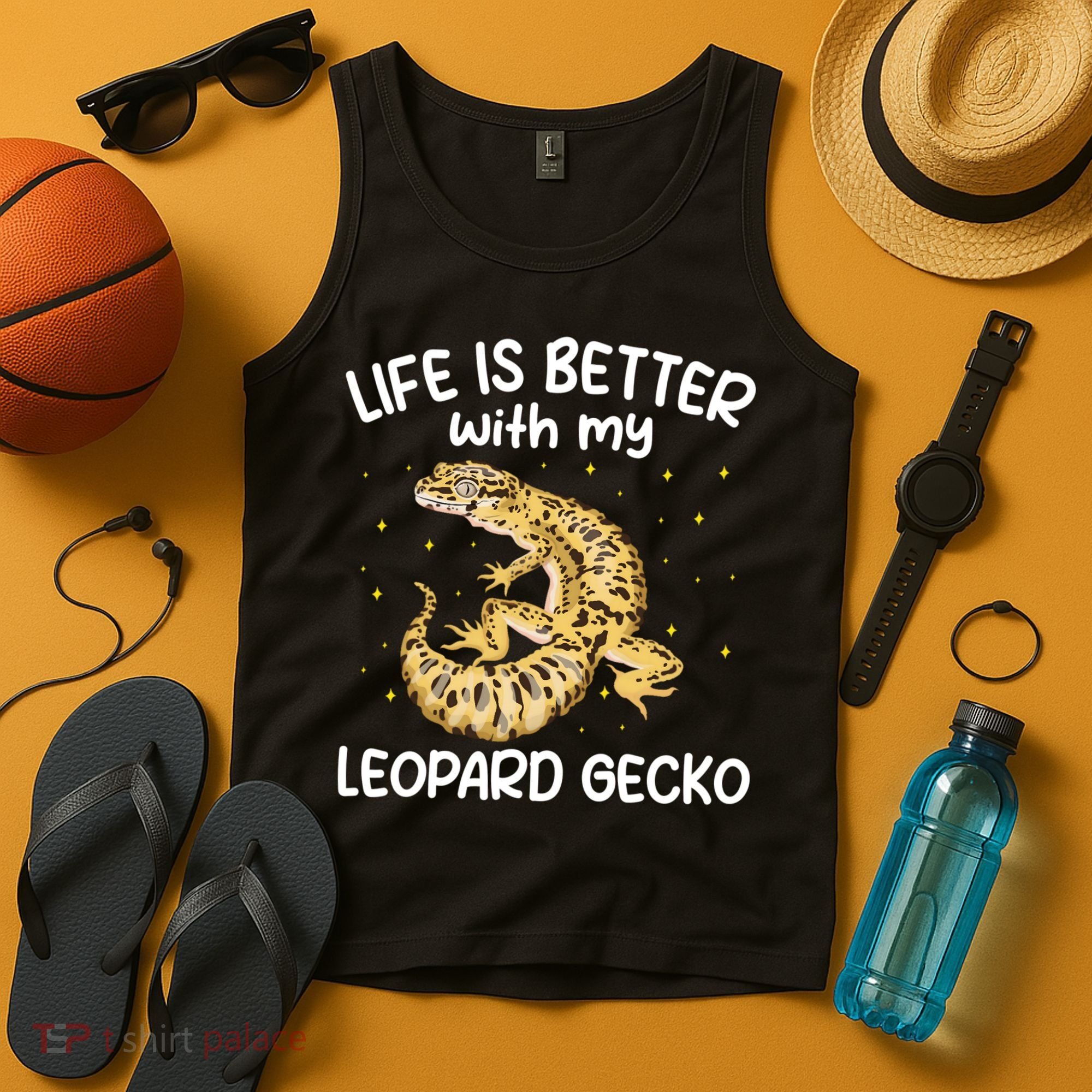 Life Is Better With My Leopard Gecko Funny Tank Top