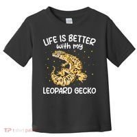 Life Is Better With My Leopard Gecko Funny Toddler T-Shirt thumb 0