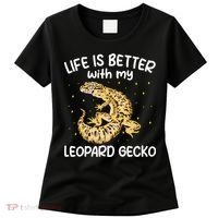 Life Is Better With My Leopard Gecko Funny Women's T-Shirt thumb 0