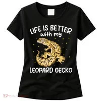 Life Is Better With My Leopard Gecko Funny Women's T-Shirt thumb 0