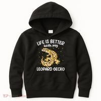 Life Is Better With My Leopard Gecko Funny Kids Hoodie thumb 0