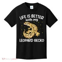 Life Is Better With My Leopard Gecko Funny Kids T-Shirt thumb 0