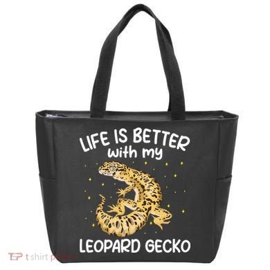 Life Is Better With My Leopard Gecko Funny Tote Bag