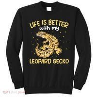 Life Is Better With My Leopard Gecko Funny Sweatshirt thumb 0