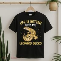 Life Is Better With My Leopard Gecko Funny T-Shirt thumb 2