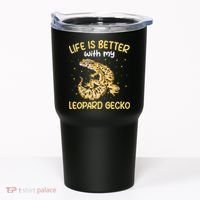 Life Is Better With My Leopard Gecko Funny Tumbler thumb 0