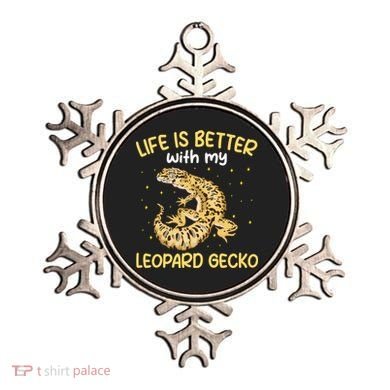 Life Is Better With My Leopard Gecko Funny Ornament