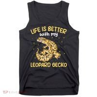Life Is Better With My Leopard Gecko Funny Tank Top thumb 0