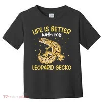 Life Is Better With My Leopard Gecko Funny Toddler T-Shirt thumb 0