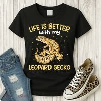 Life Is Better With My Leopard Gecko Funny Women's T-Shirt thumb 3