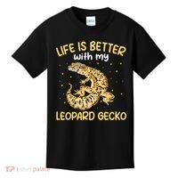Life Is Better With My Leopard Gecko Funny Kids T-Shirt thumb 0