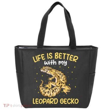 Life Is Better With My Leopard Gecko Funny Tote Bag