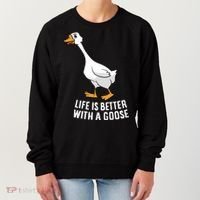 Life Is Better With A Goose Funny Goose Gift Women's Sweatshirt thumb 0