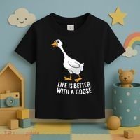 Life Is Better With A Goose Funny Goose Gift Toddler T-Shirt thumb 3