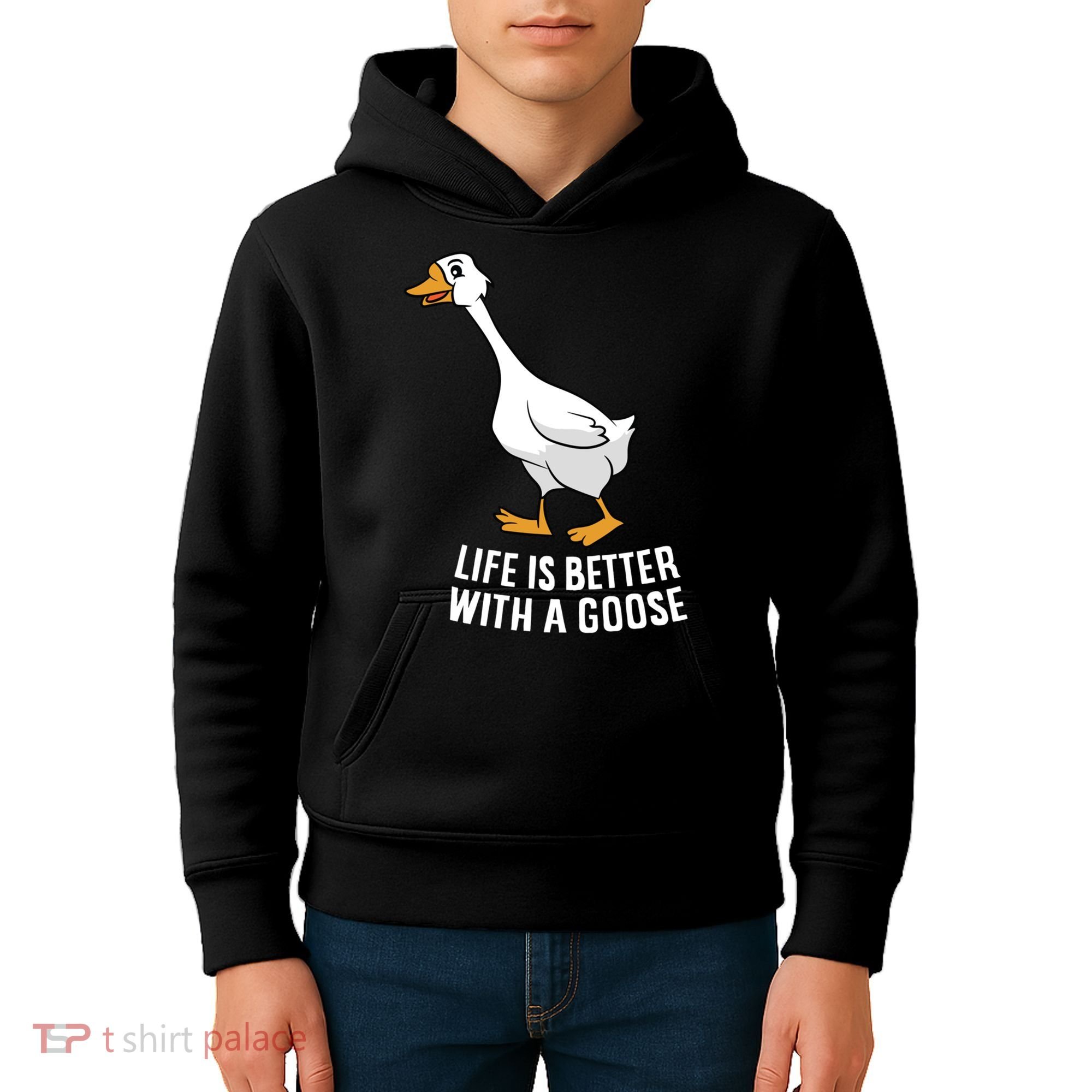Life Is Better With A Goose Funny Goose Gift Kids Hoodie
