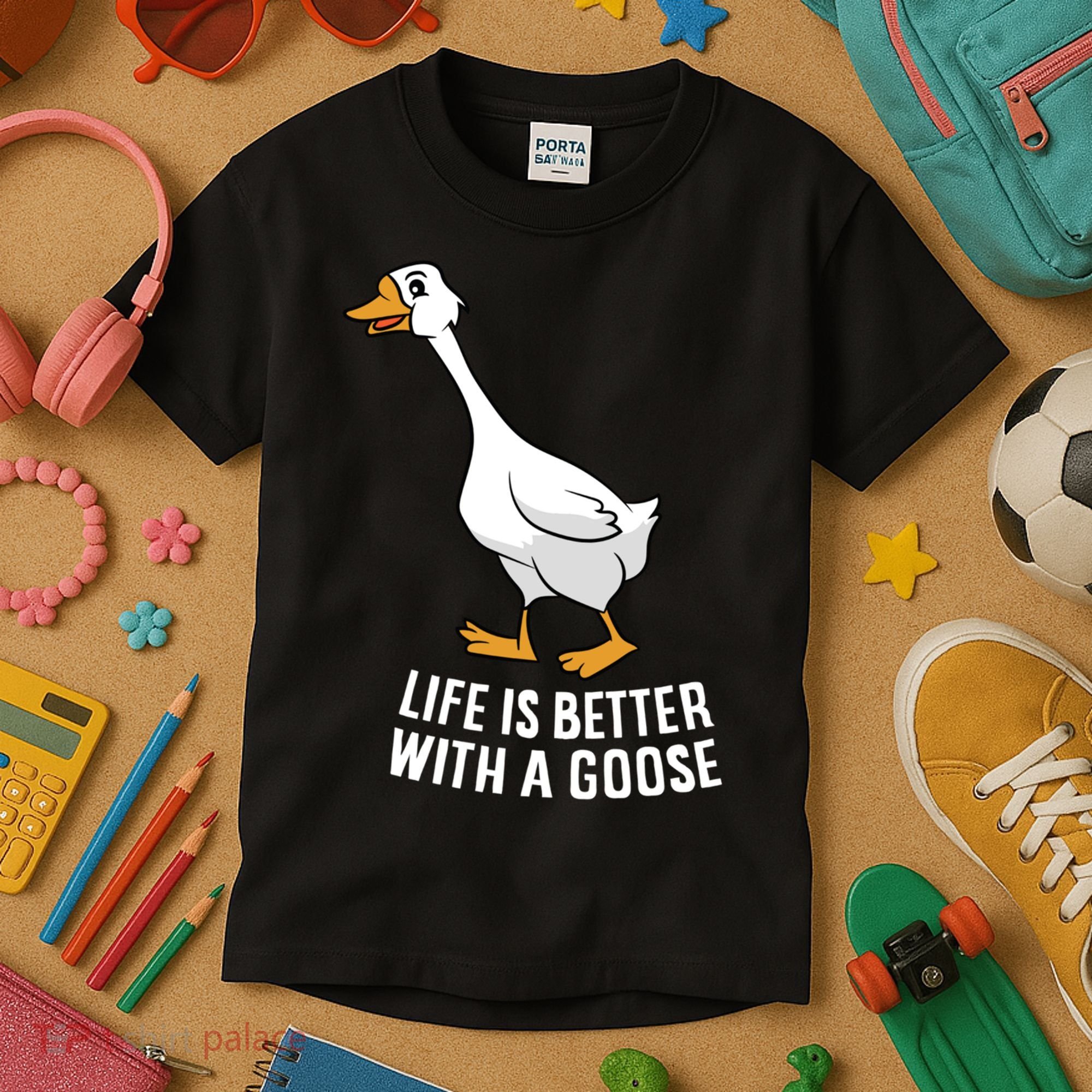 Life Is Better With A Goose Funny Goose Gift Kids T-Shirt