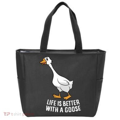 Life Is Better With A Goose Funny Goose Gift Tote Bag
