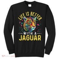 Life Is Better With A JAGUAR Funny JAGUARS Sweatshirt thumb 0