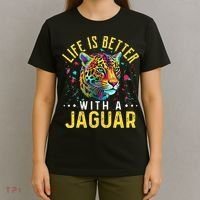 Life Is Better With A JAGUAR Funny JAGUARS T-Shirt thumb 4