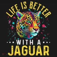 Life Is Better With A JAGUAR Funny JAGUARS Backpack thumb 2