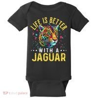 Life Is Better With A JAGUAR Funny JAGUARS Baby Bodysuit thumb 0