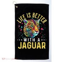 Life Is Better With A JAGUAR Funny JAGUARS Golf Towel thumb 0