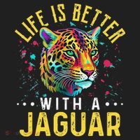 Life Is Better With A JAGUAR Funny JAGUARS Golf Towel thumb 3