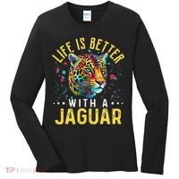 Life Is Better With A JAGUAR Funny JAGUARS Women's Long Sleeve Shirt thumb 0